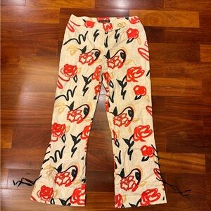 Vintage Burberry floral women pants